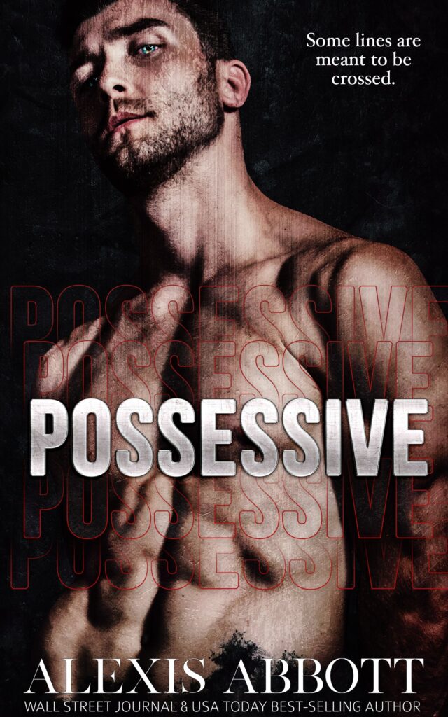 The cover for Forced Promises by Alexis Abbott. Cover has a man with tattooed hands including a skull and an ouroboros snake. Text states A Dark Mafia Stalker Romance. USA Today & Wall Street Journal Best-selling Author.